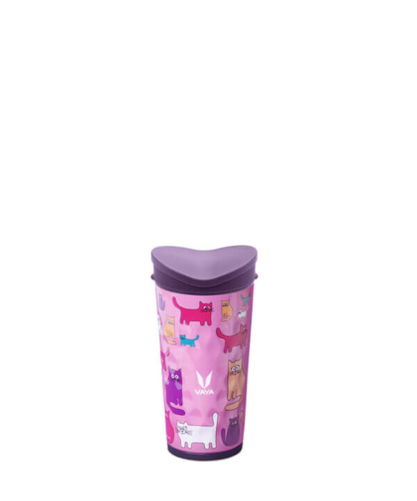 Vaya Kids Drynk - 350 ml - Cats (with Pediasafe Lid)