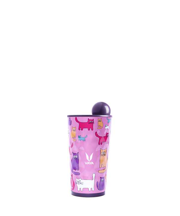 Vaya Drynk - 350 ml - Cats - with Globe Lid