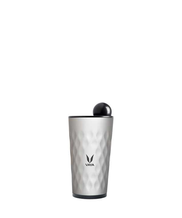 Vaya Drynk - 350 ml - Velvet Silver - with Globe Lid