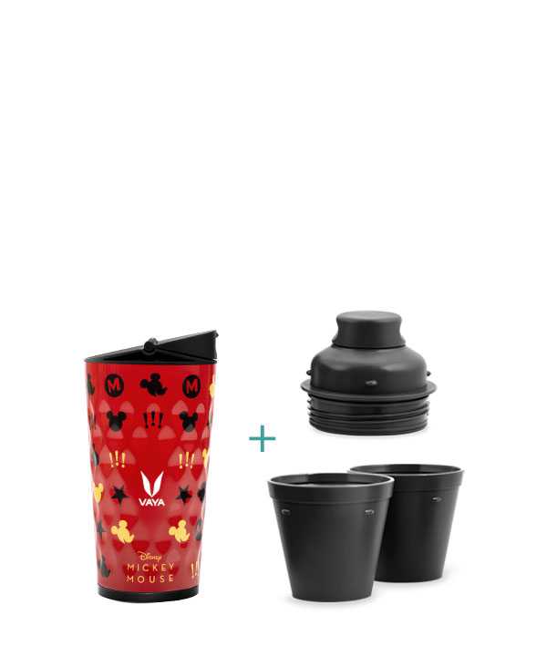 Vaya Drynk - 350 ml - Mickey - (Sipper + Gulper Lid)