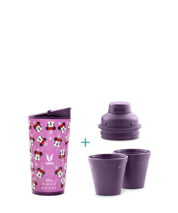 Vaya Drynk - 350 ml - Minnie - (Sipper + Gulper Lid)