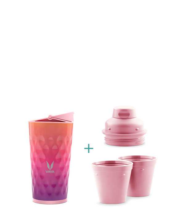 Vaya Drynk - 350 ml - Ombre - (Sipper + Gulper Lid)