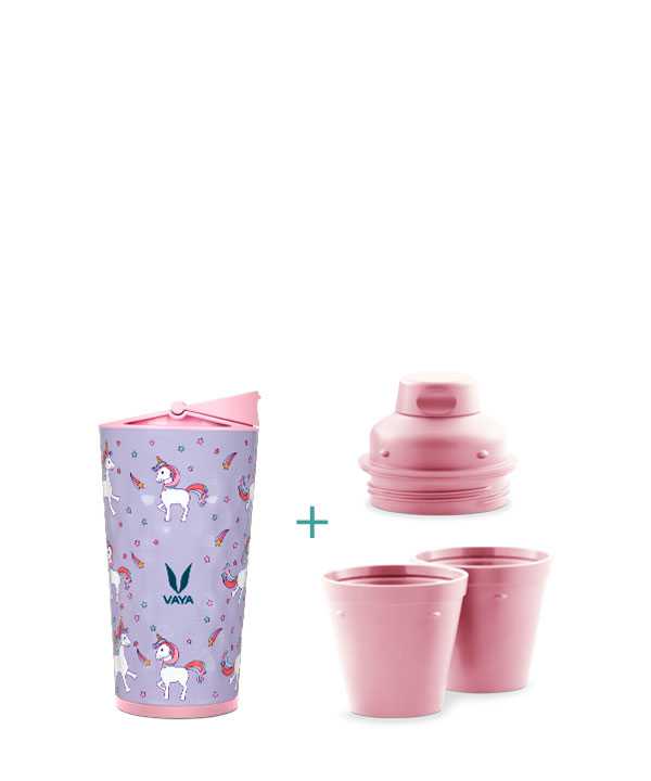 Vaya Drynk - 350 ml - Unicorn - (Sipper + Gulper Lid)