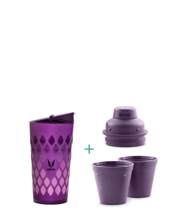 Vaya Drynk - 350 ml - Urban Python - (Sipper + Gulper Lid)