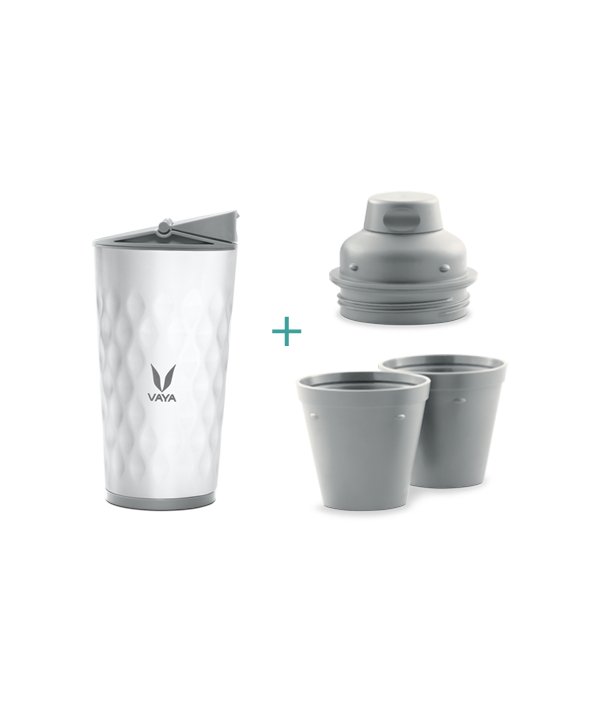 Drynk - 350 ml - White - with Sipper + Gulper Lid Drynk - 350 ml - White - with Sipper + Gulper Lid