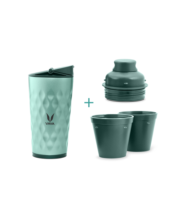 Drynk - 350 ml - Green - with Sipper + Gulper Lid Drynk - 350 ml - Green - with Sipper + Gulper Lid