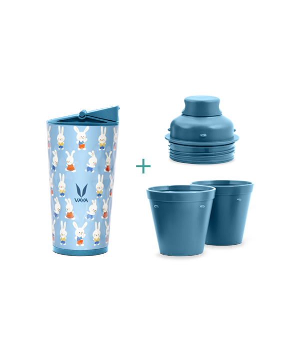 Drynk - 350 ml - Bunnies - with Sipper + Gulper Lid Drynk - 350 ml - Bunnies - with Sipper + Gulper Lid