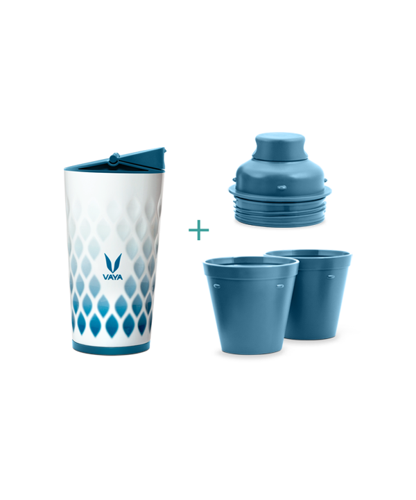 Drynk - 350 ml - Ice Crystal - with Sipper + Gulper Lid Drynk - 350 ml - Ice Crystal - with Sipper + Gulper Lid