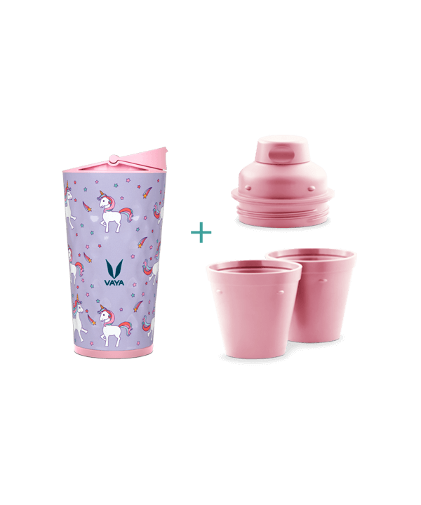 Drynk - 350 ml - Unicorn - with Sipper + Gulper Lid Drynk - 350 ml - Unicorn - with Sipper + Gulper Lid