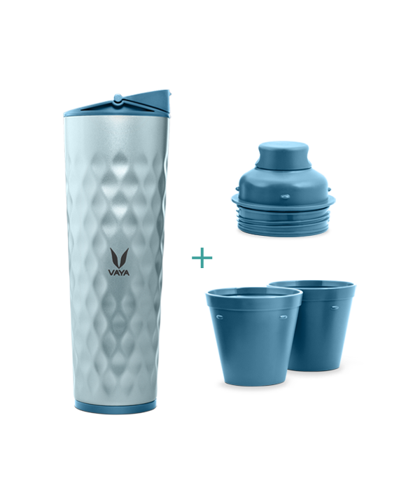 Drynk - 600 ml - Blue - with Sipper + Gulper Lid Drynk - 600 ml - Blue - with Sipper + Gulper Lid