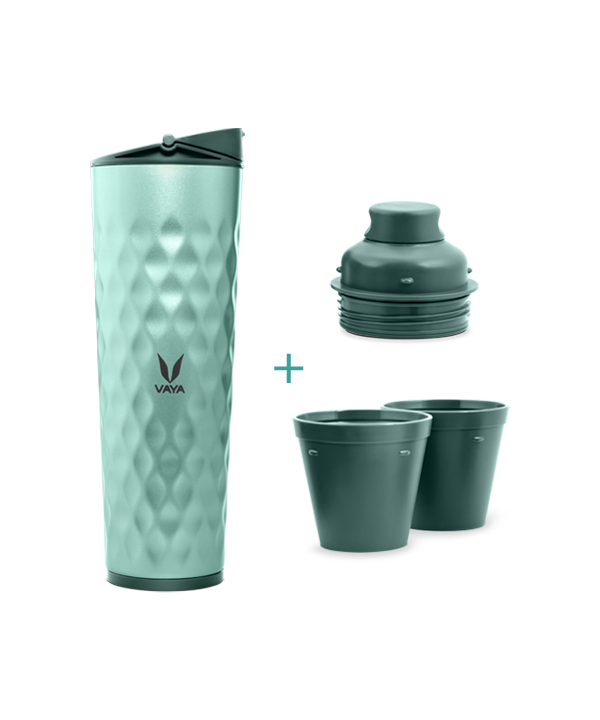 Drynk - 600 ml - Green - with Sipper + Gulper Lid