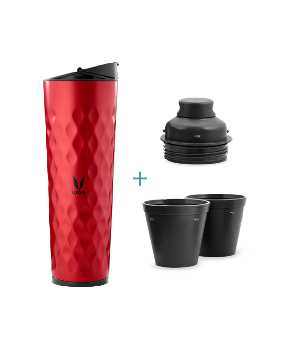 Drynk - 600 ml - Red - with Sipper + Gulper Lid Drynk - 600 ml - Red - with Sipper + Gulper Lid