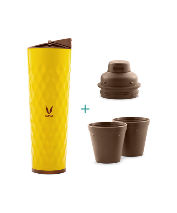 Drynk - 600 ml - Yellow - with Sipper + Gulper Lid Drynk - 600 ml - Yellow - with Sipper + Gulper Lid