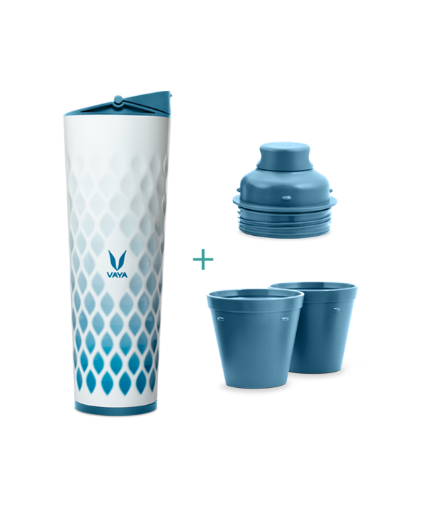 Drynk - 600 ml - Ice Crystal - with Sipper + Gulper Lid Drynk - 600 ml - Ice Crystal - with Sipper + Gulper Lid