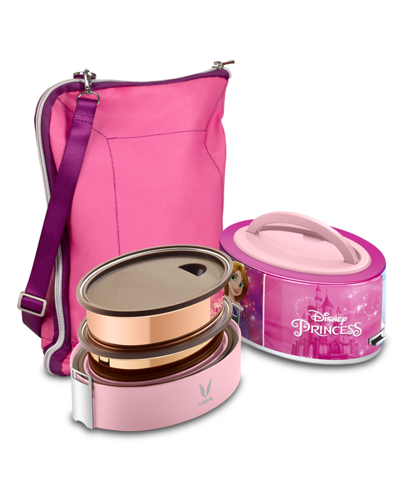 Tyffyn - 600 ml - Disney Princesses - with Pink BagMat