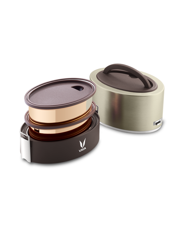 Tyffyn with Copper Finished Containers - 600 ml - Graphite