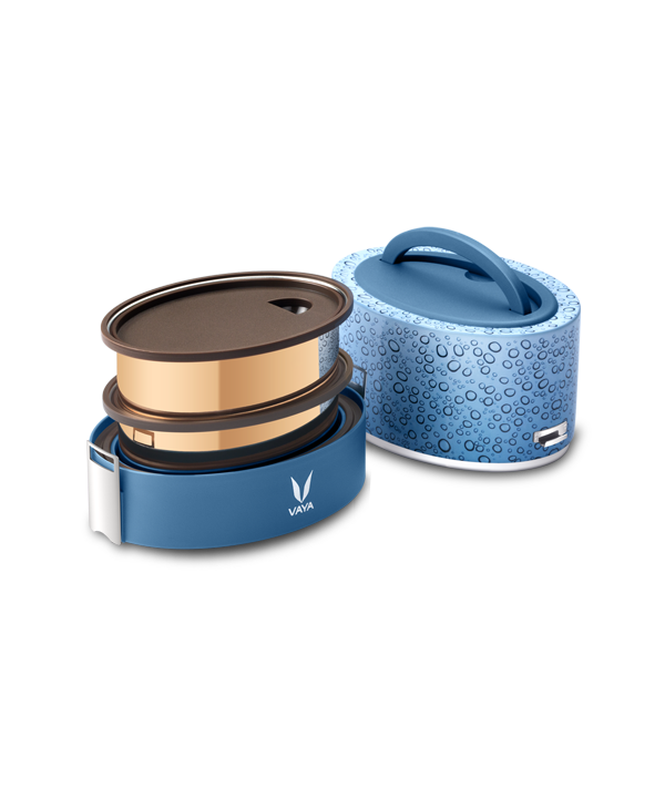 Tyffyn with Copper Finished Containers - 600 ml - Dew