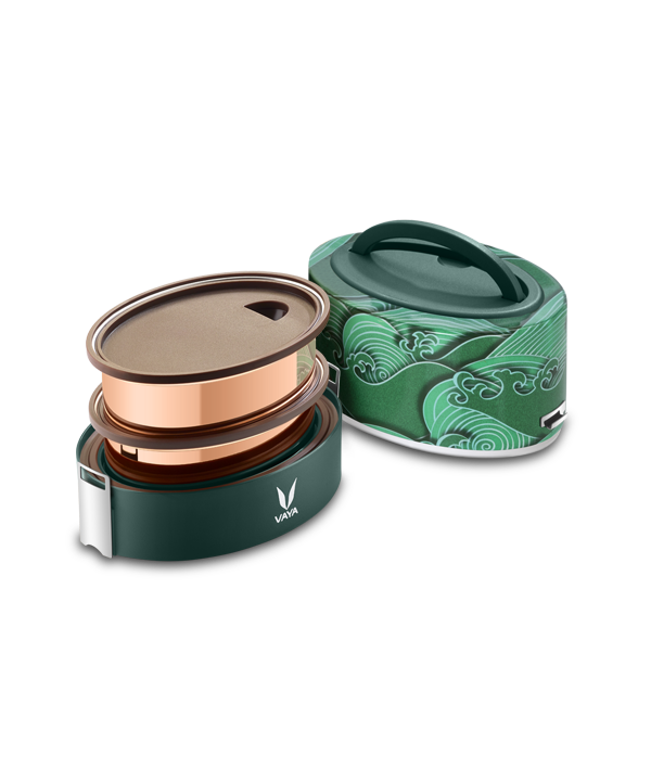 Tyffyn with Copper Finished Containers - 600 ml - Kimono