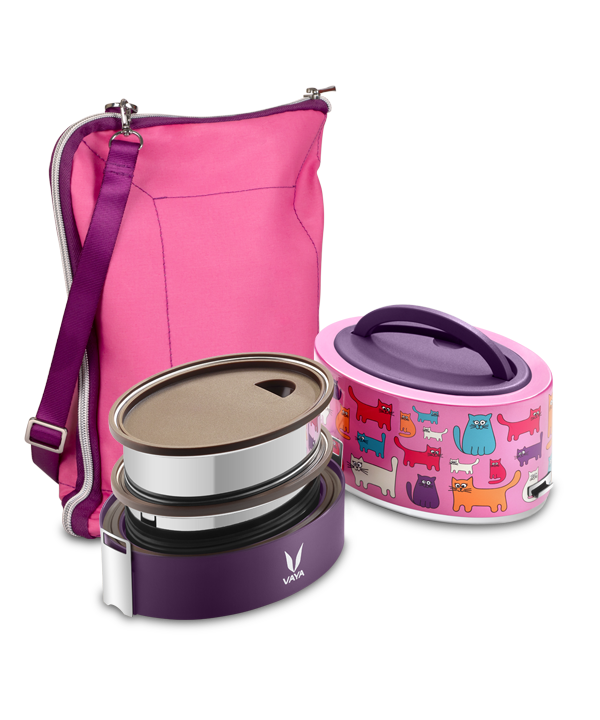 TyffynLyte - 600 ml - Cats - with Pink BagMat