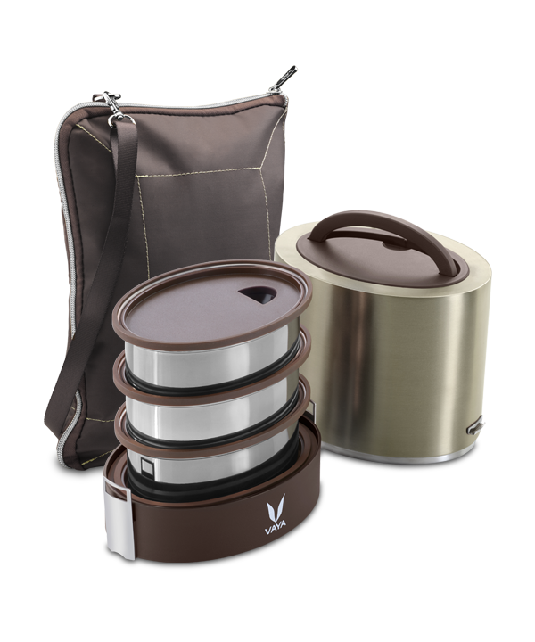 Tyffyn with Polished Containers - 1000 ml - Graphite - with BagMat