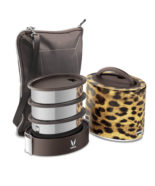 Tyffyn with Polished Containers - 1000 ml - Cheetah - with BagMat