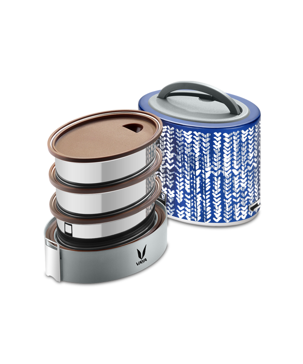 Tyffyn with Polished Containers - 1000 ml - Indigo