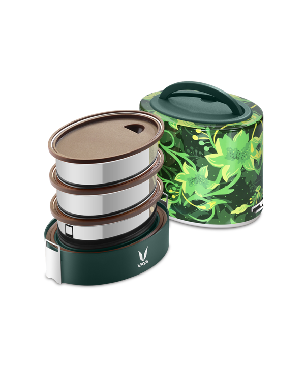 Tyffyn with Polished Containers - 1000 ml - Floral