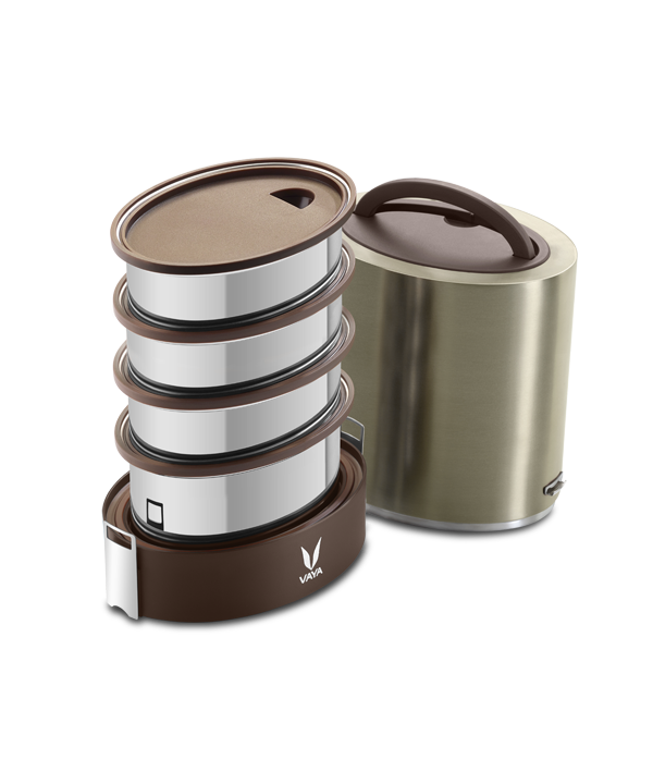 Tyffyn with Polished Containers - 1300 ml - Graphite