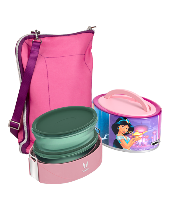 Tyffyn Flex - 600 ml - Disney Princesses - with Pink BagMat