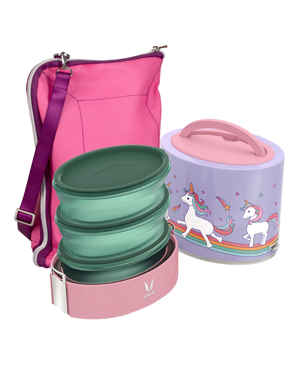 Tyffyn Flex - 1000 ml - Unicorn - with Pink BagMat