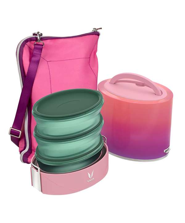 Tyffyn Flex - 1000 ml - Ombre Pink - with Pink BagMat